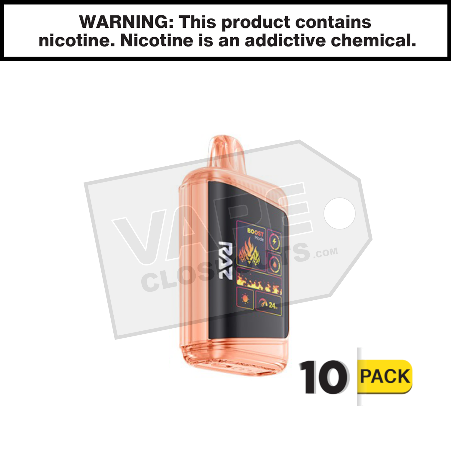 Georgia Peach RAZ DC25000 Disposable Vape — image 2
