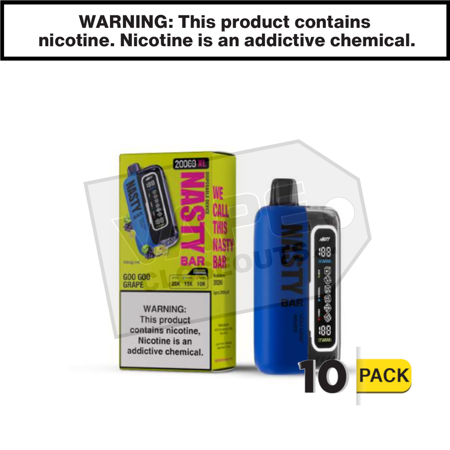 Goo Goo Grape Nasty Bar XL 20K Disposable Vape — image 2