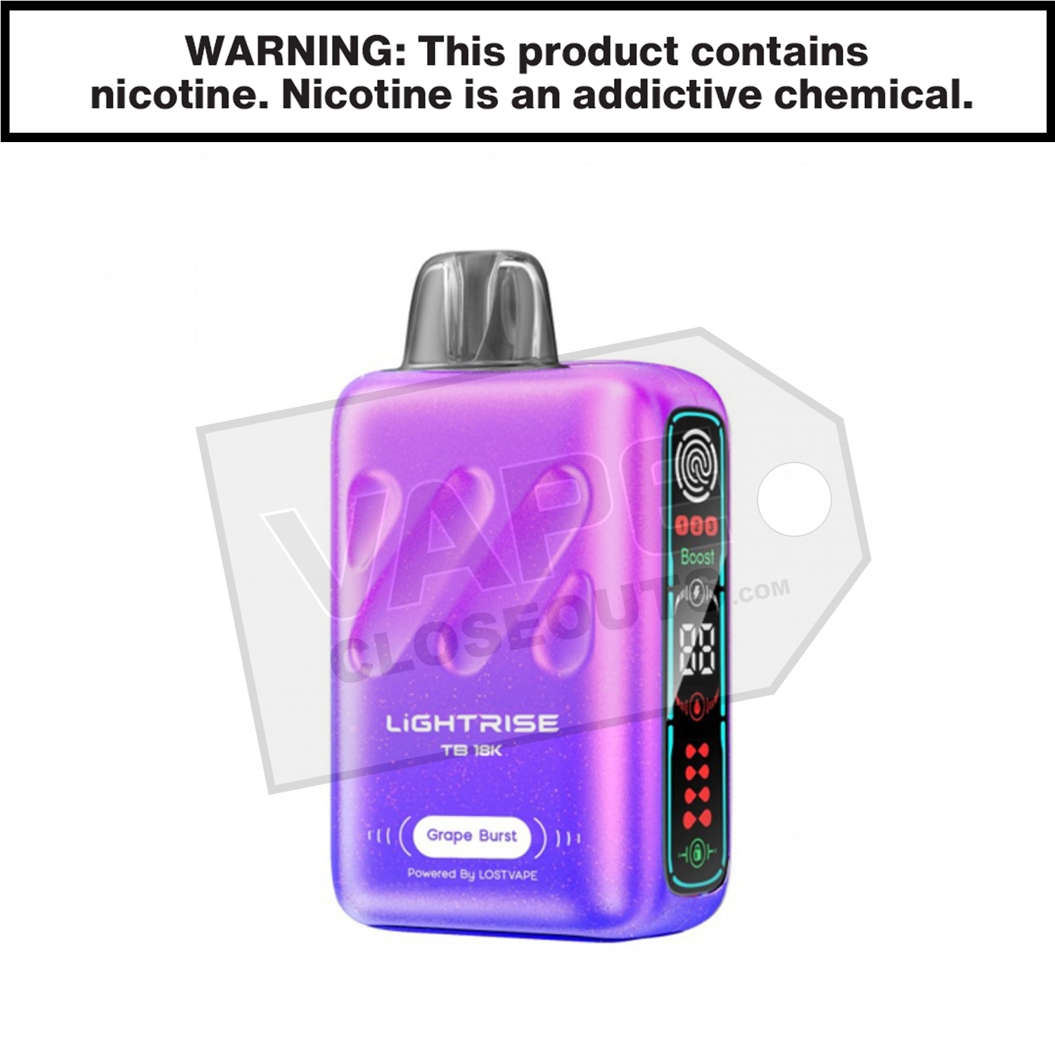 Grape Burst Lightrise TB 18K Vape