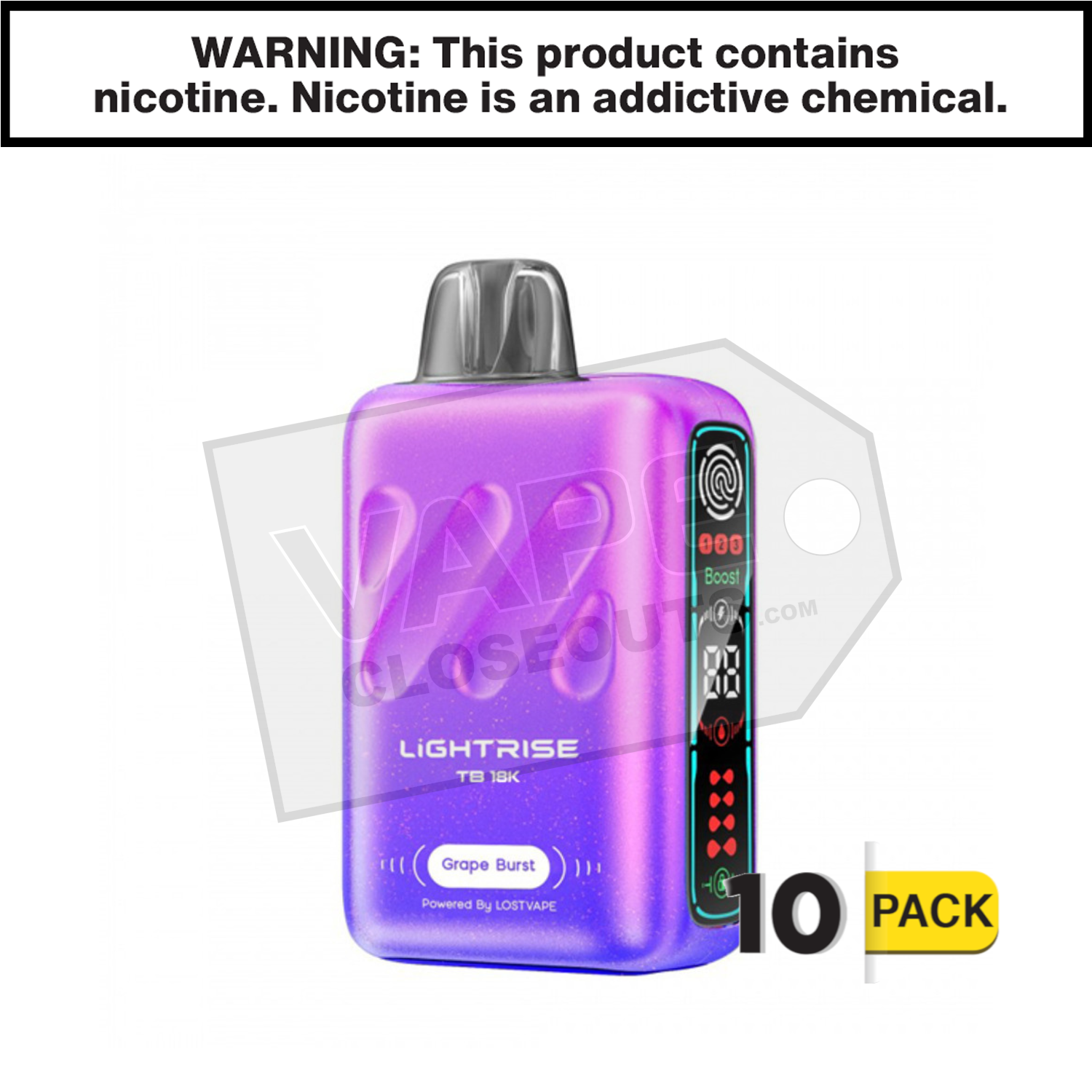 Grape Burst Lightrise TB 18K Vape — image 2