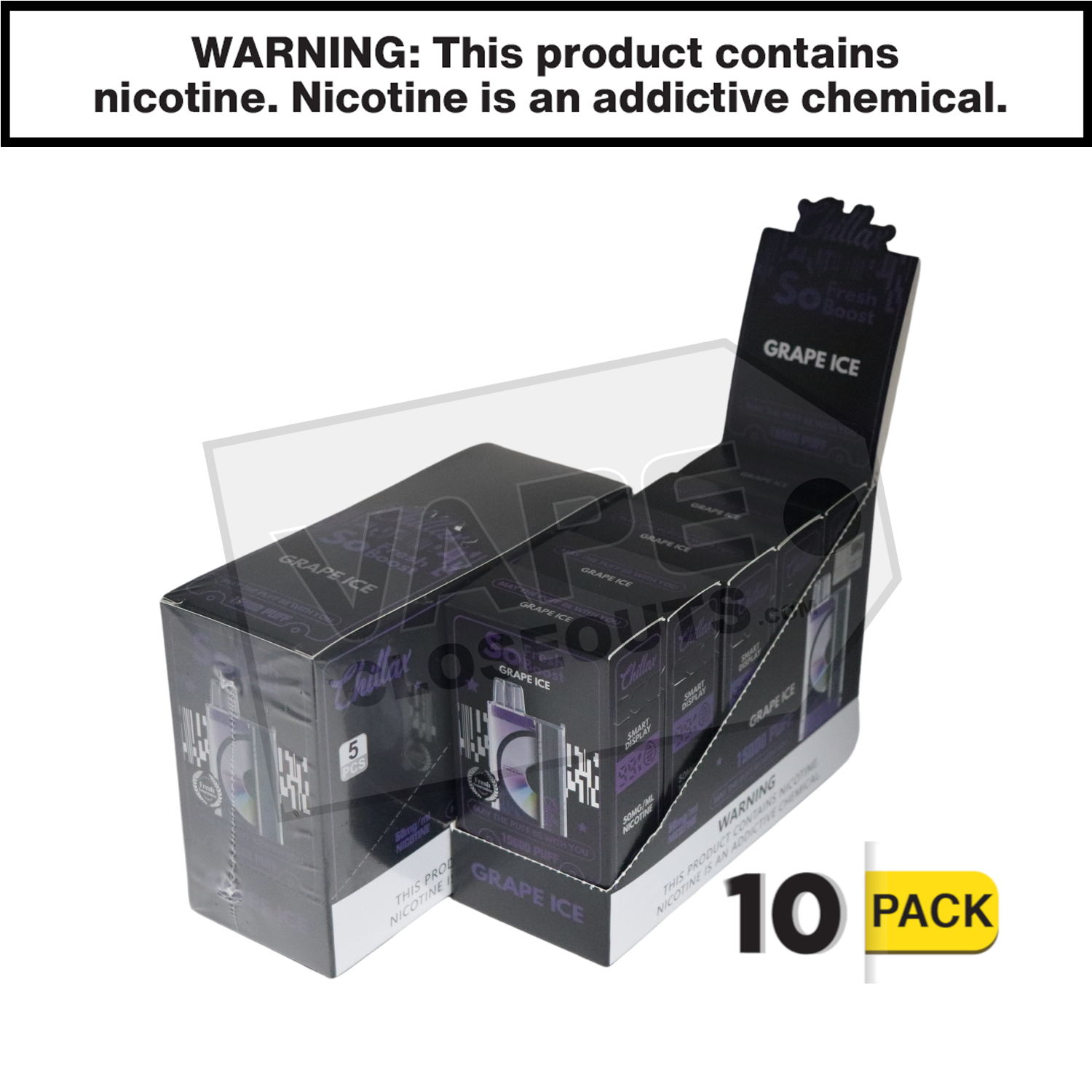 Grape Ice Chillax So Fresh Boost 15000 Disposable Vape — image 2