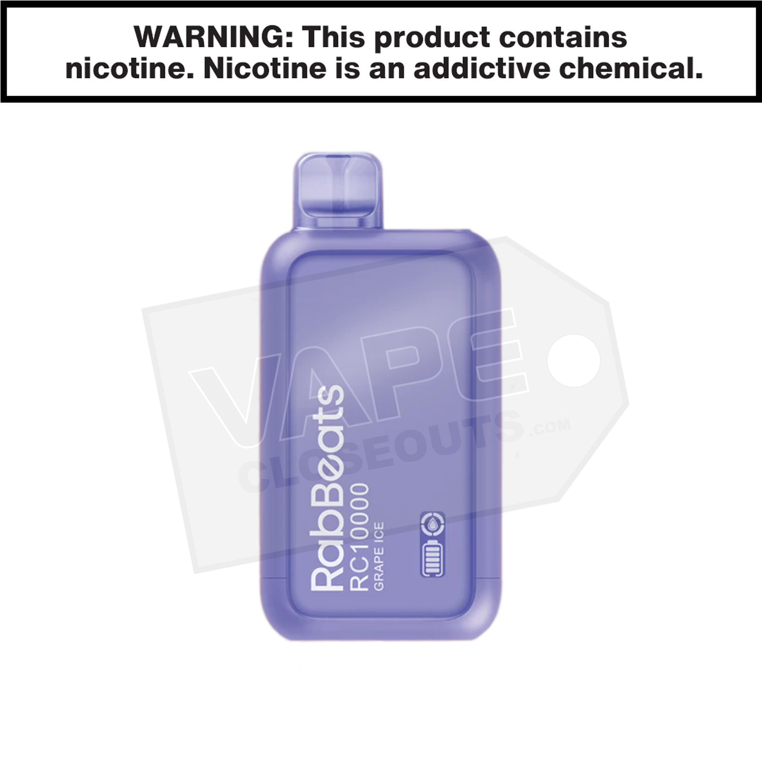 Grape Ice RabBeats RC10000 Vape