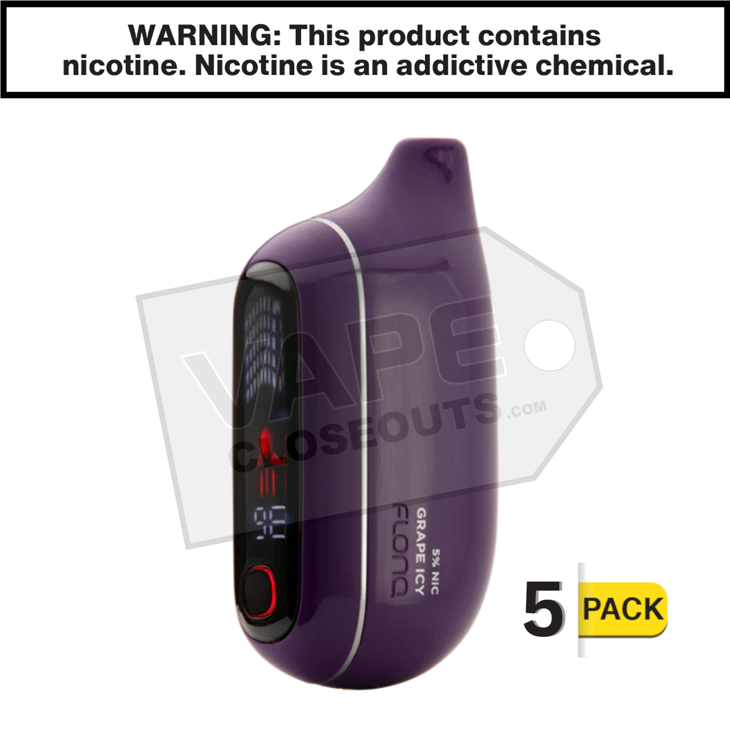 Grape Icy FLONQ Max Pro 20K Disposable Vape