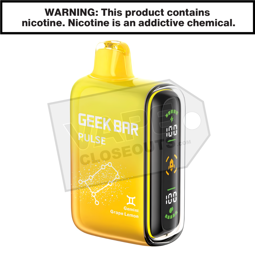 Grape Lemon Geek Bar Pulse Disposable Vape