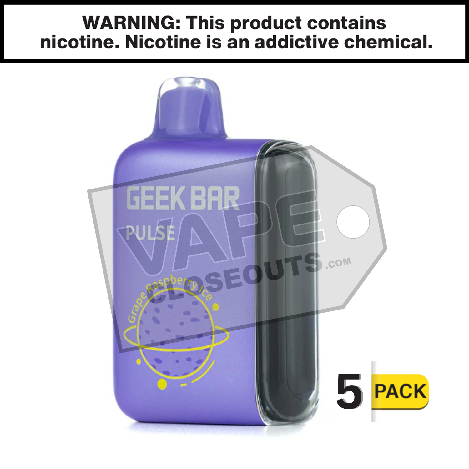 Grape Raspberry Ice Geek Bar Pulse Disposable Vape