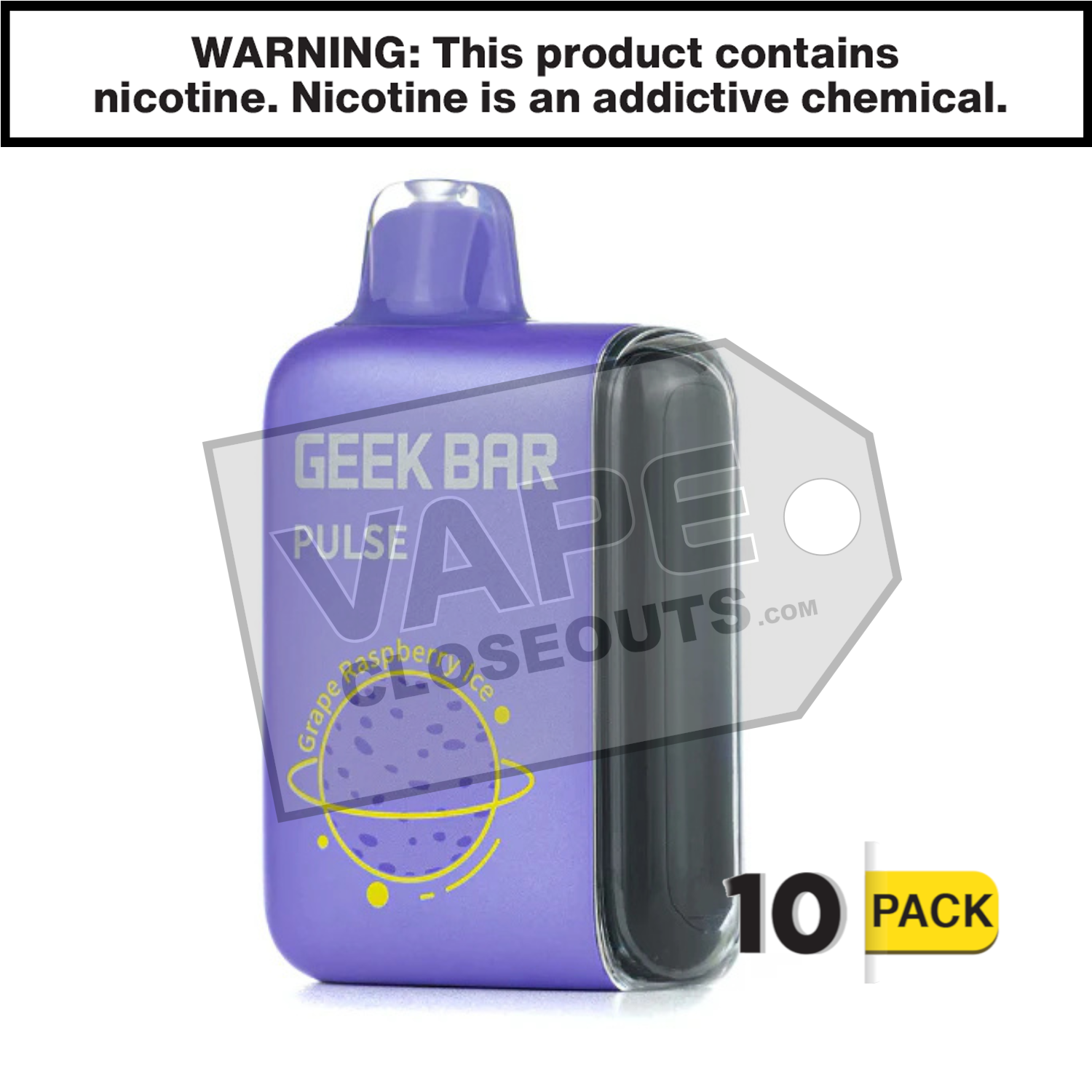 Grape Raspberry Ice Geek Bar Pulse Disposable Vape — image 2