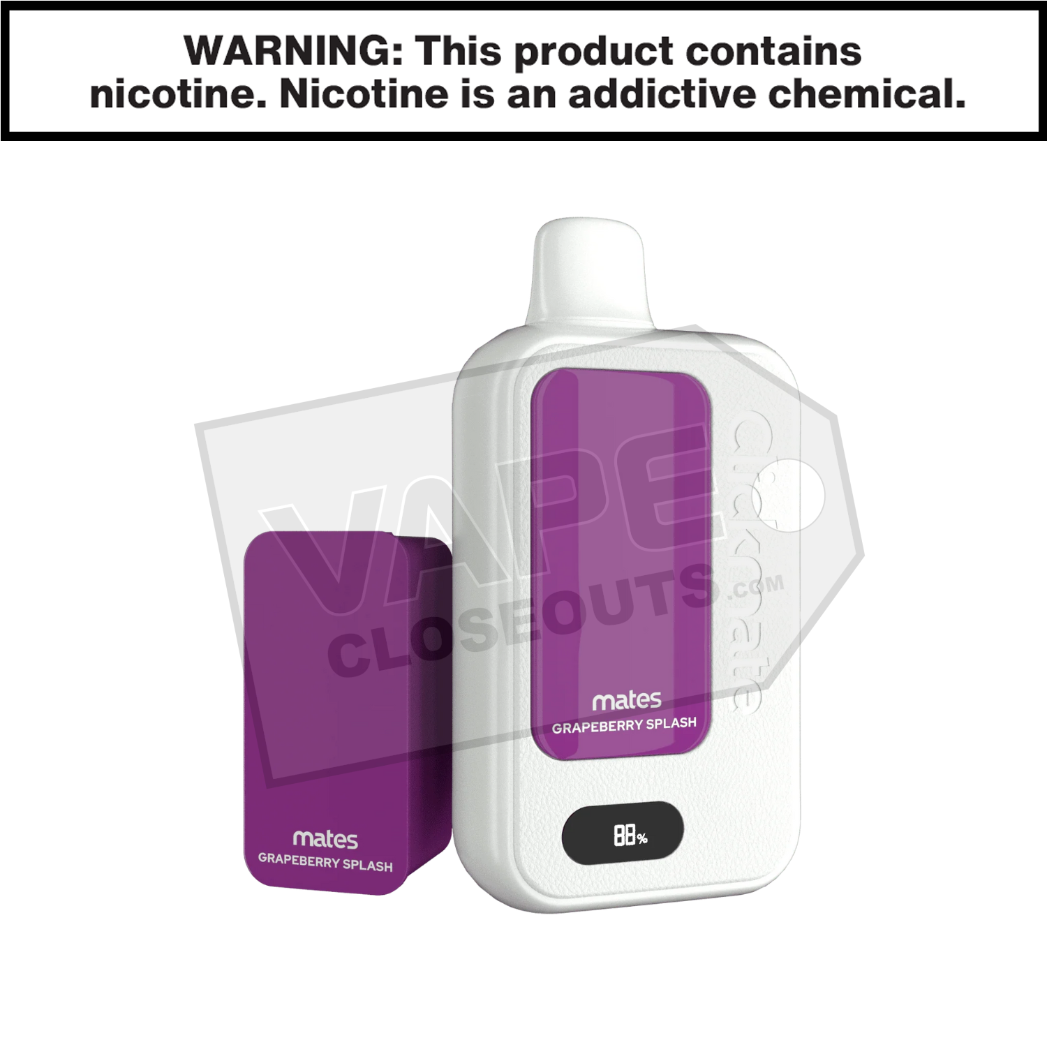 Grapeberry Splash 7 Daze Clickmate 15000 Disposable Vape Kit
