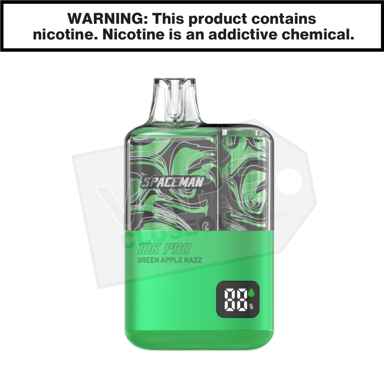 Green Apple Razz Spaceman 10K Pro - SMOK