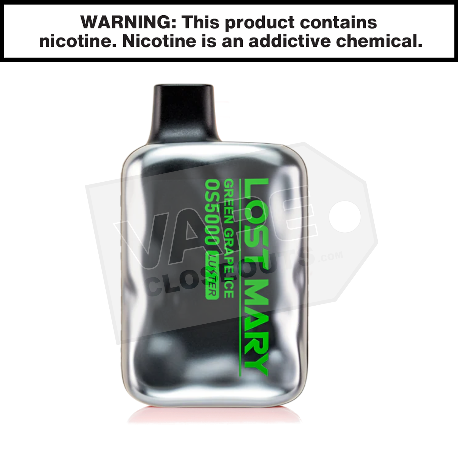 Green Grape Ice Luster Edition Lost Mary OS5000 Disposable Vape