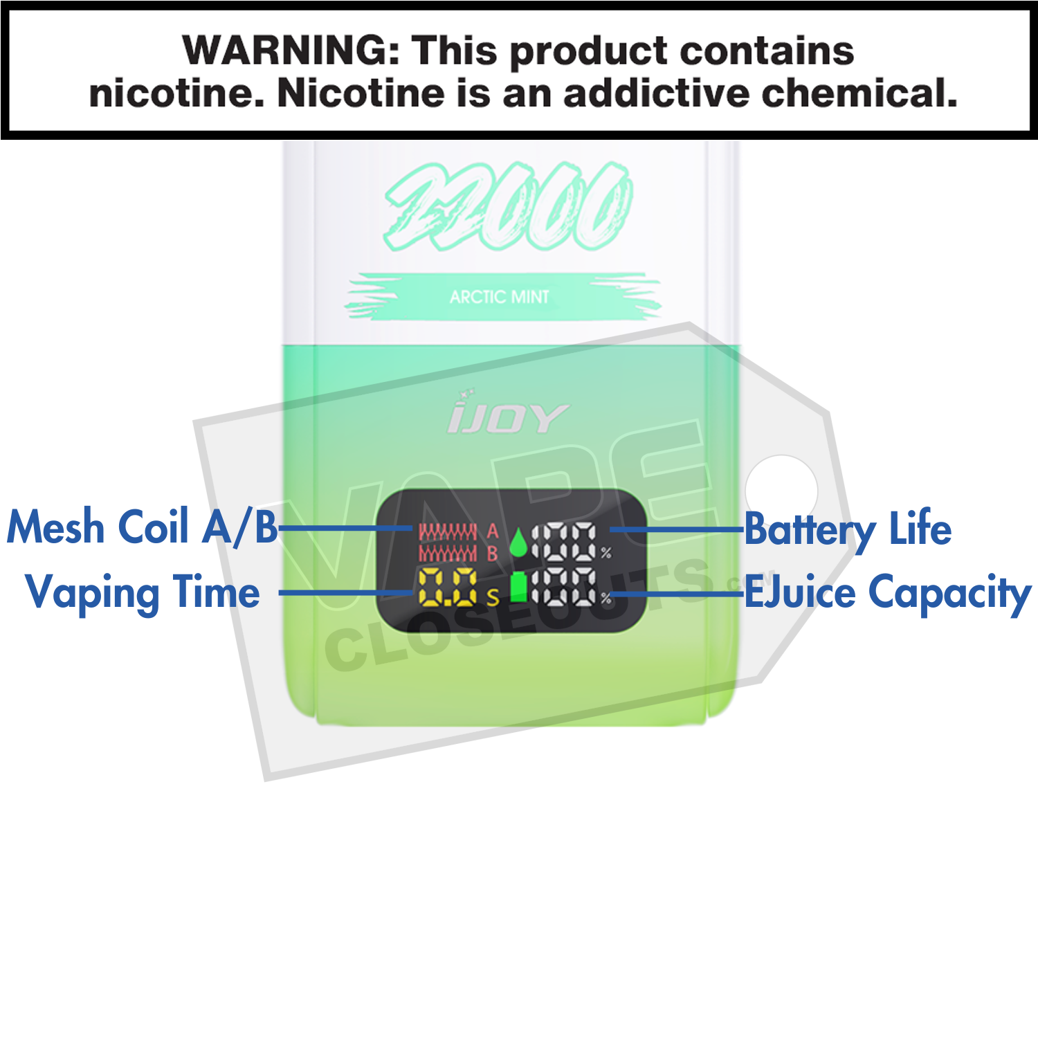 Gummy Bears iJoy SD22000 Disposable Vape — image 3