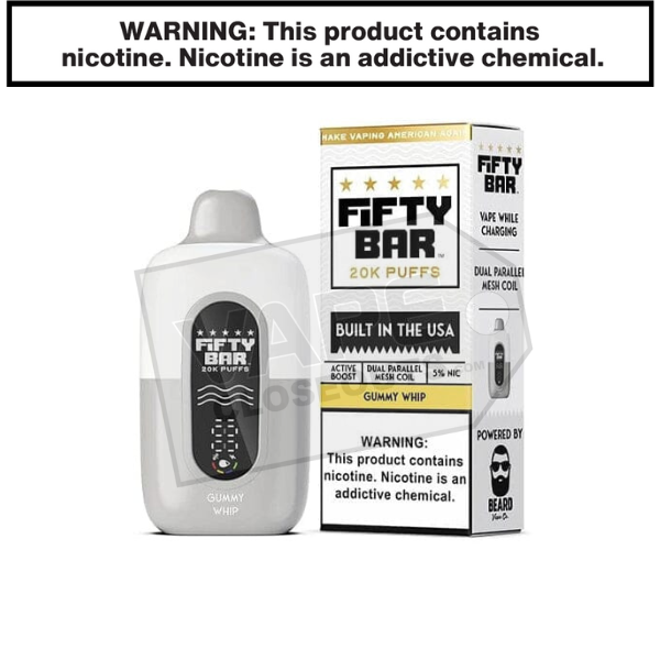 Gummy Whip Fifty Bar V2 20K Disposable Vape
