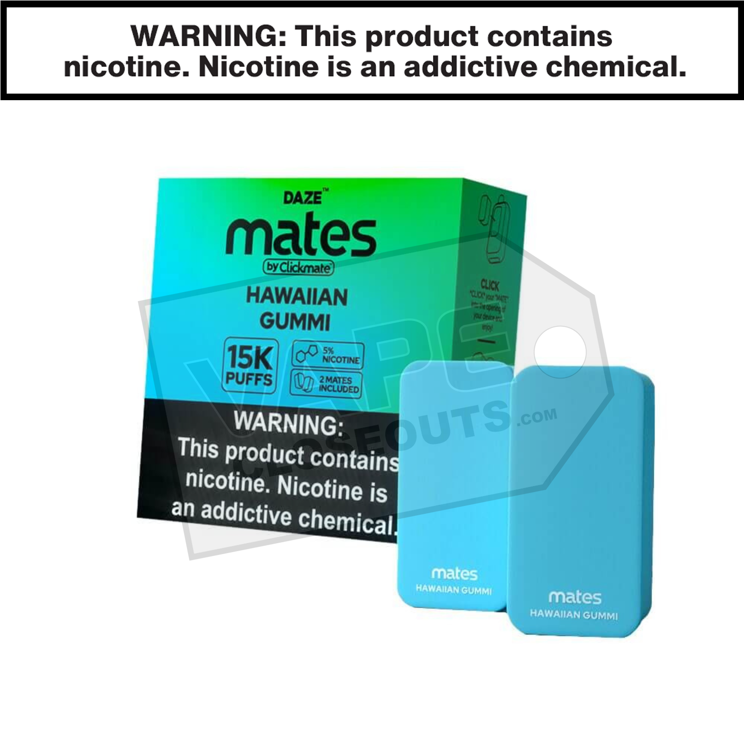 Mates Hawaiian Gummi Clickmate Pods 15K (2pk)