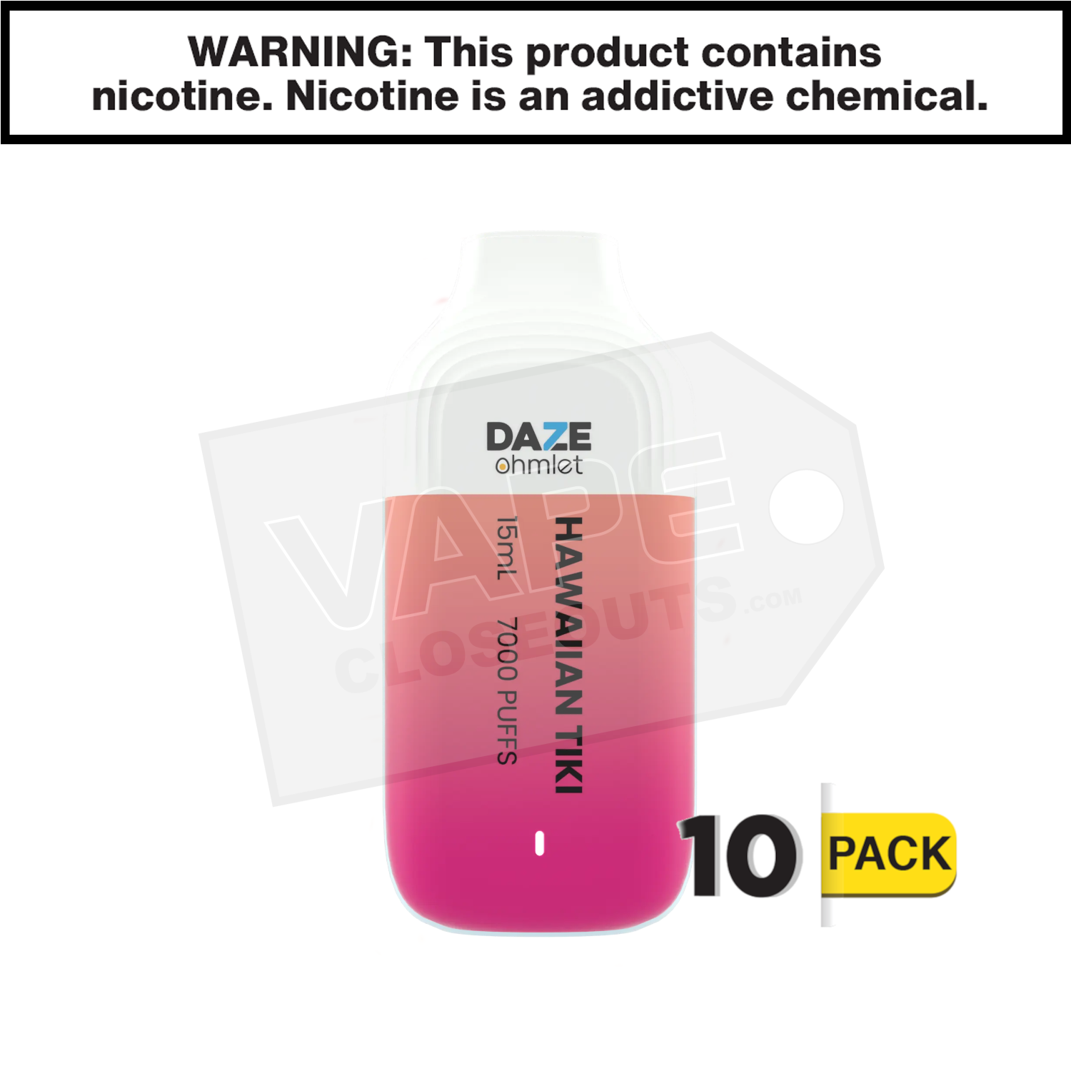 Hawaiian Tiki 7 Daze Ohmlet Disposable Vape — image 2