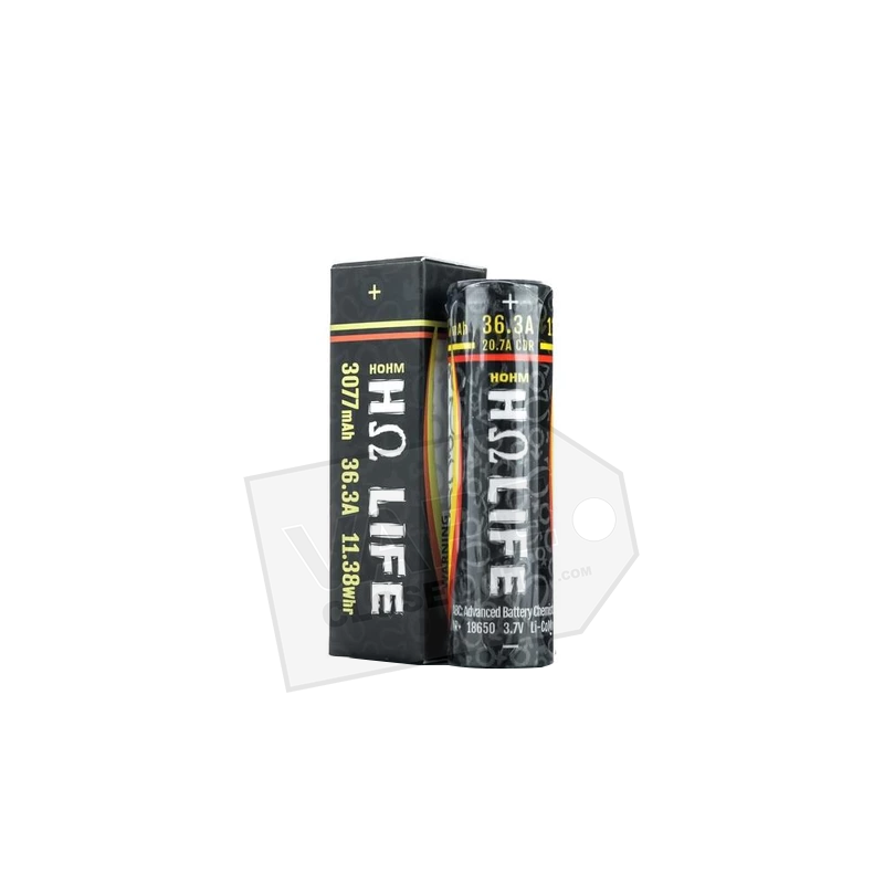 Hohm Life - 18650 Flat Top Battery - 3077 mAh (2 Pack) — image 2