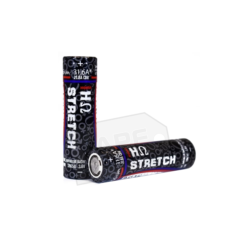 Hohm Stretch - 18650 Flat Top Battery - 2856 mAh (2 Pack)