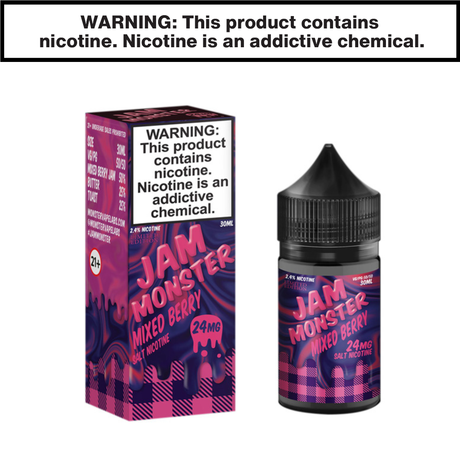 Jam Monster eJuice 30mL Salt Nic — image 5