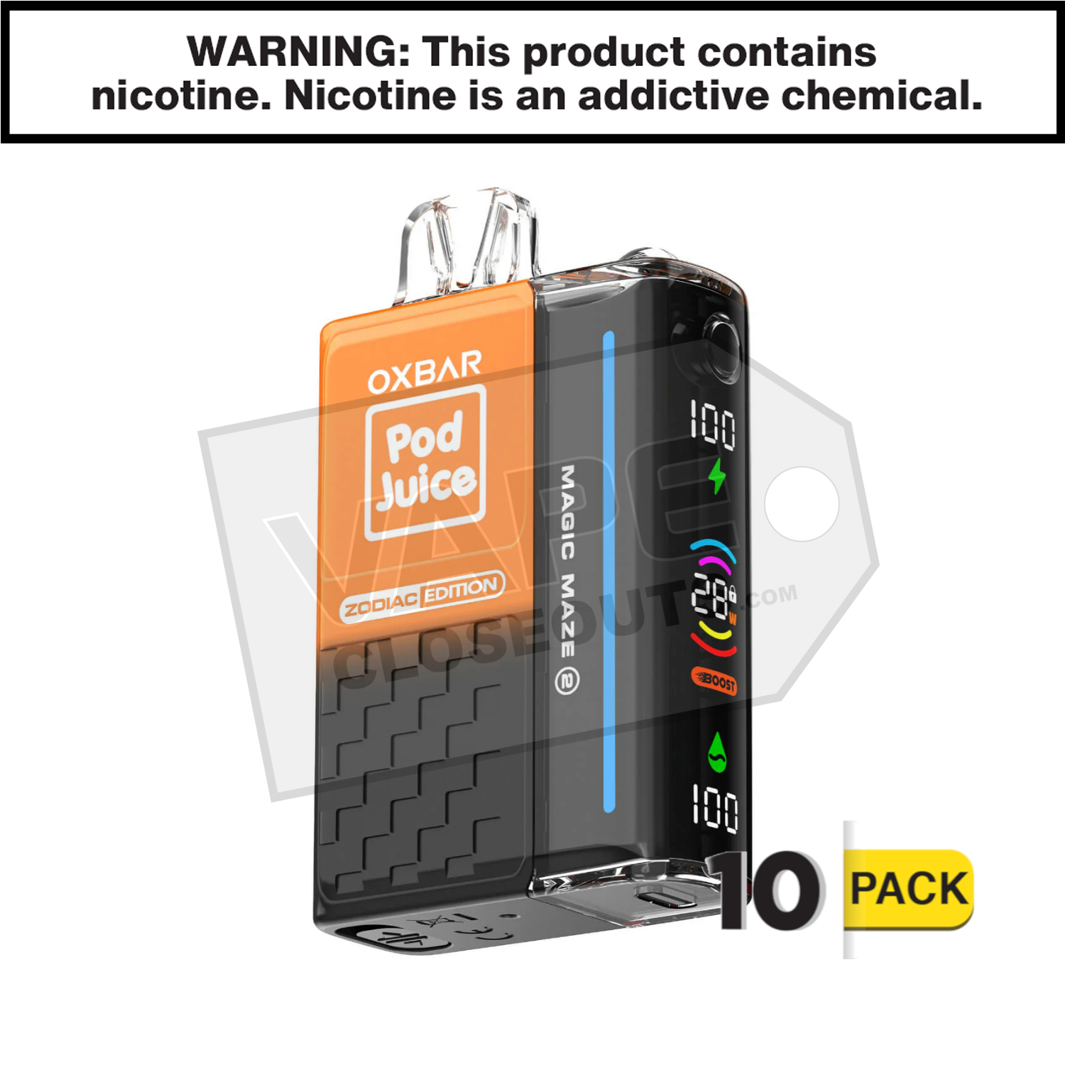 Juicy Mango Burst Oxbar Magic Maze 2 30K Disposable Vape — image 2