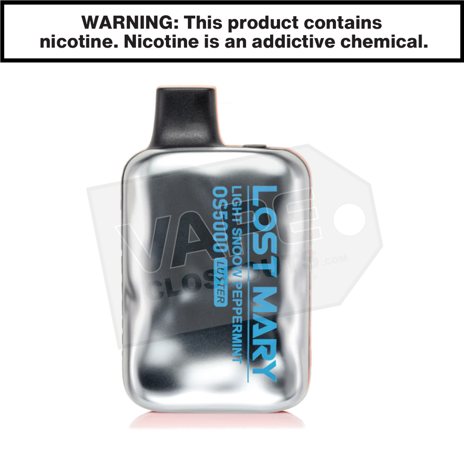 Light Snoow Peppermint Luster Mint Edition Lost Mary OS5000 Disposable Vape