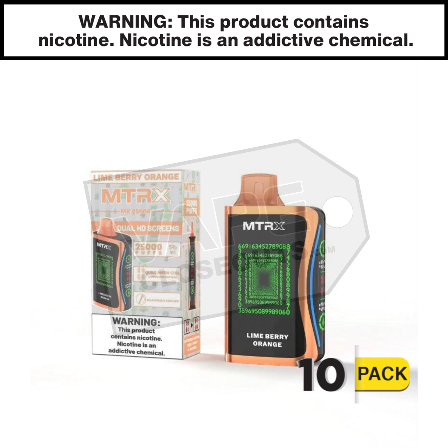 Lime Berry Orange MTRX MX 25000 Disposable Vape — image 2