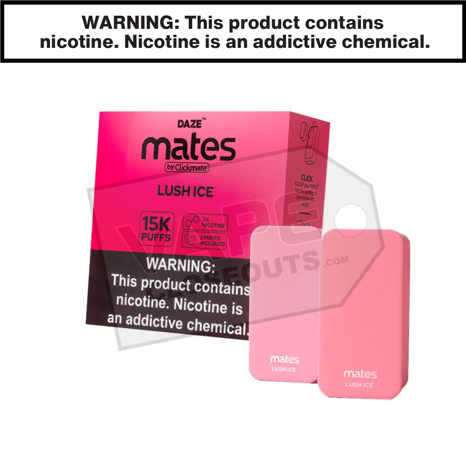Mates Lush Ice Clickmate Pods 15K (2pk)