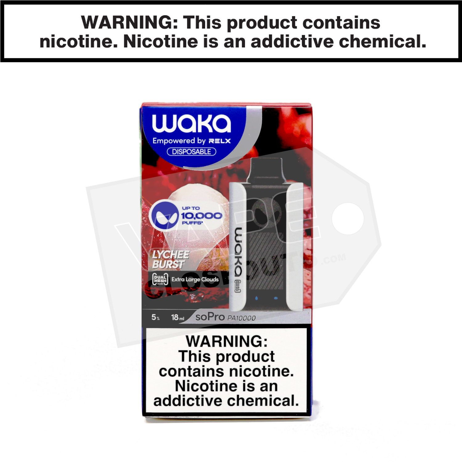 Lychee Burst WAKA soPro PA10000 Disposable Vape