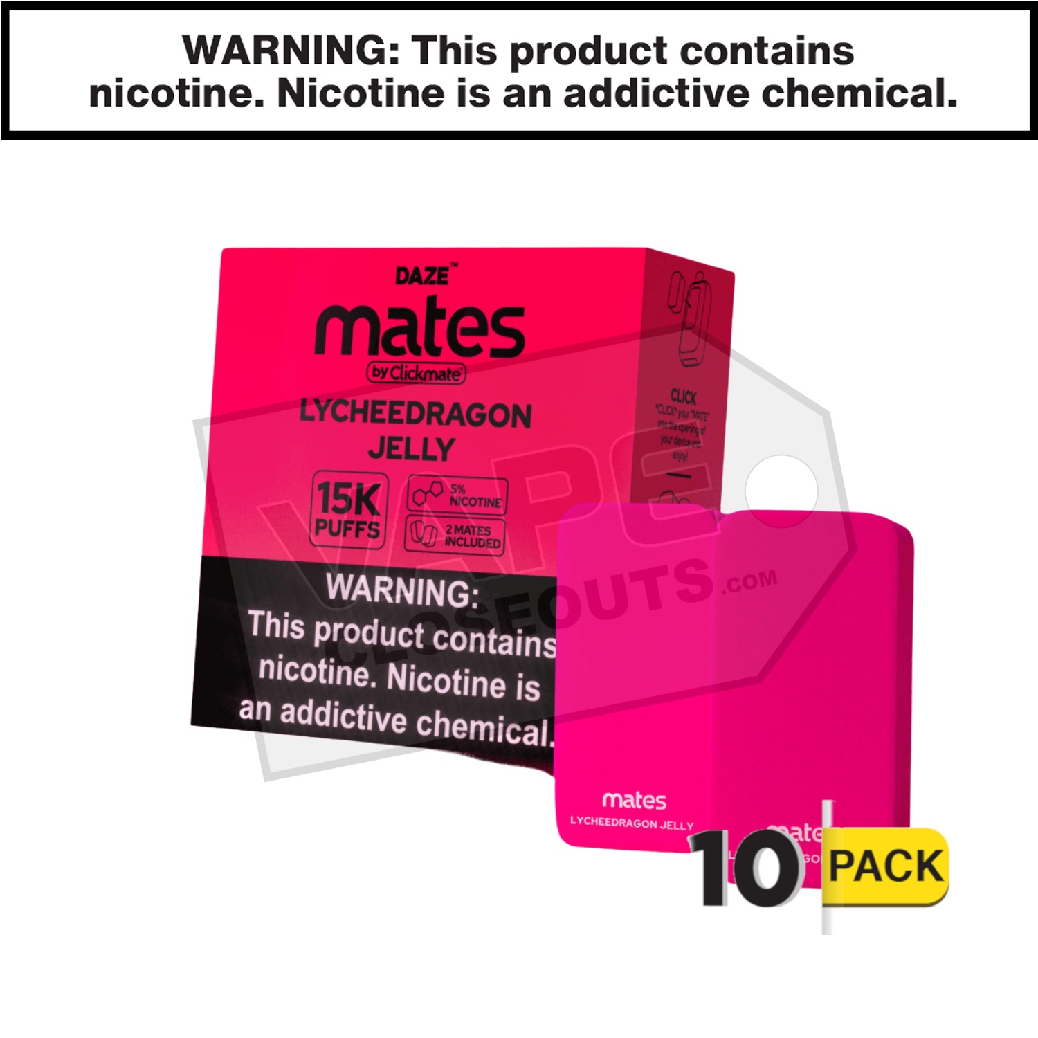 Mates Lychee Dragon Jelly Clickmate Pods 15K (2pk) — image 2