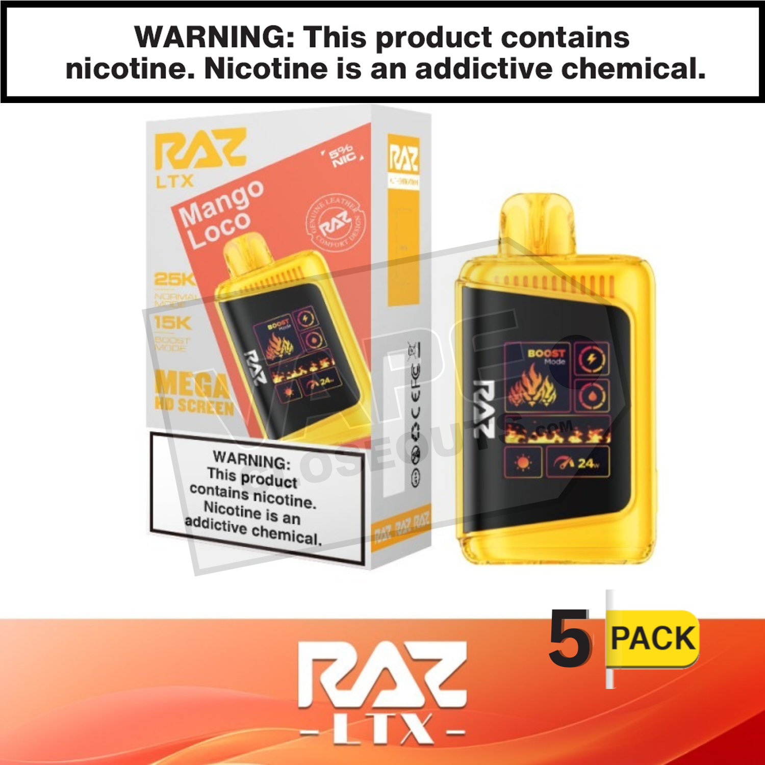 Mango Loco RAZ LTX 25K Disposable Vape