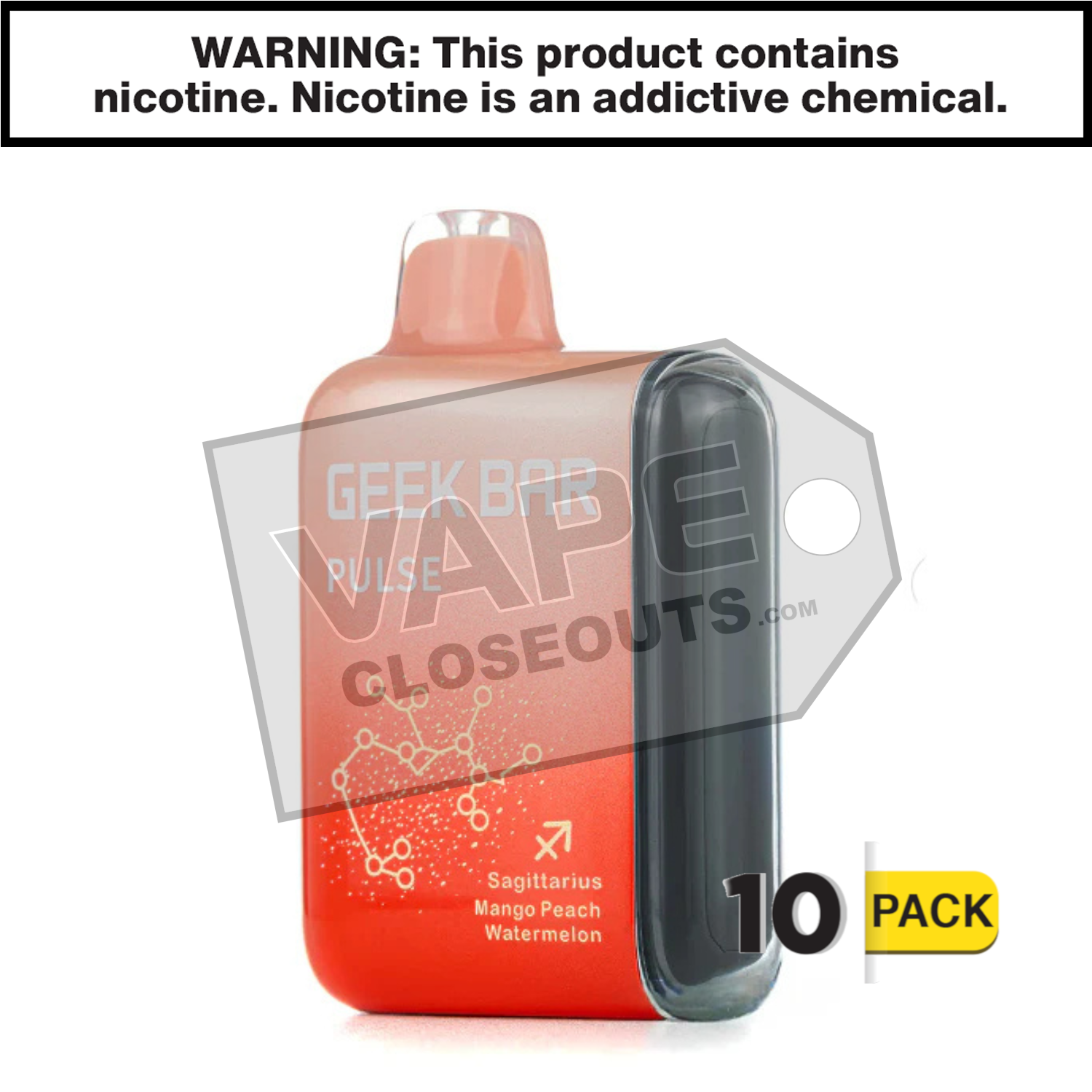Mango Peach Watermelon Geek Bar Pulse Disposable Vape — image 2