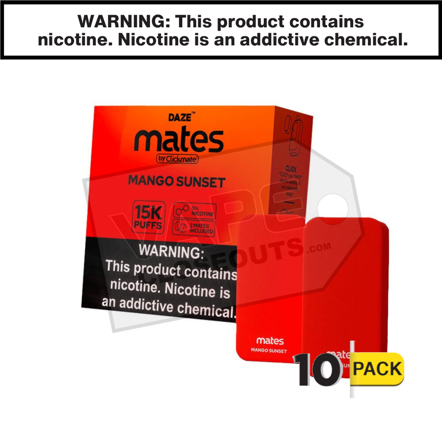 Mates Mango Sunset Clickmate Pods 15K (2pk) — image 2