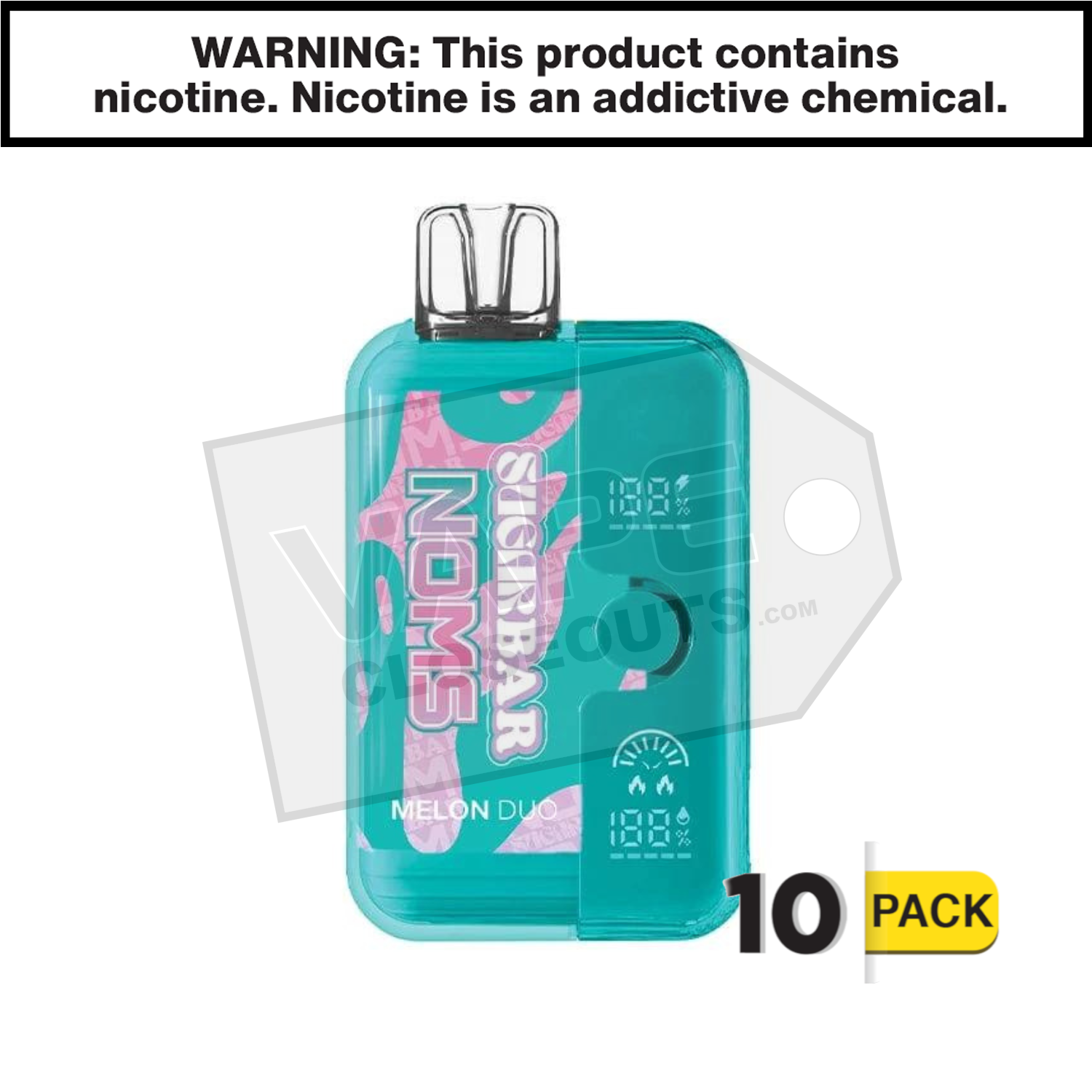 Melon Duo Sugarbar X Noms 18000 Disposable Vape — image 2