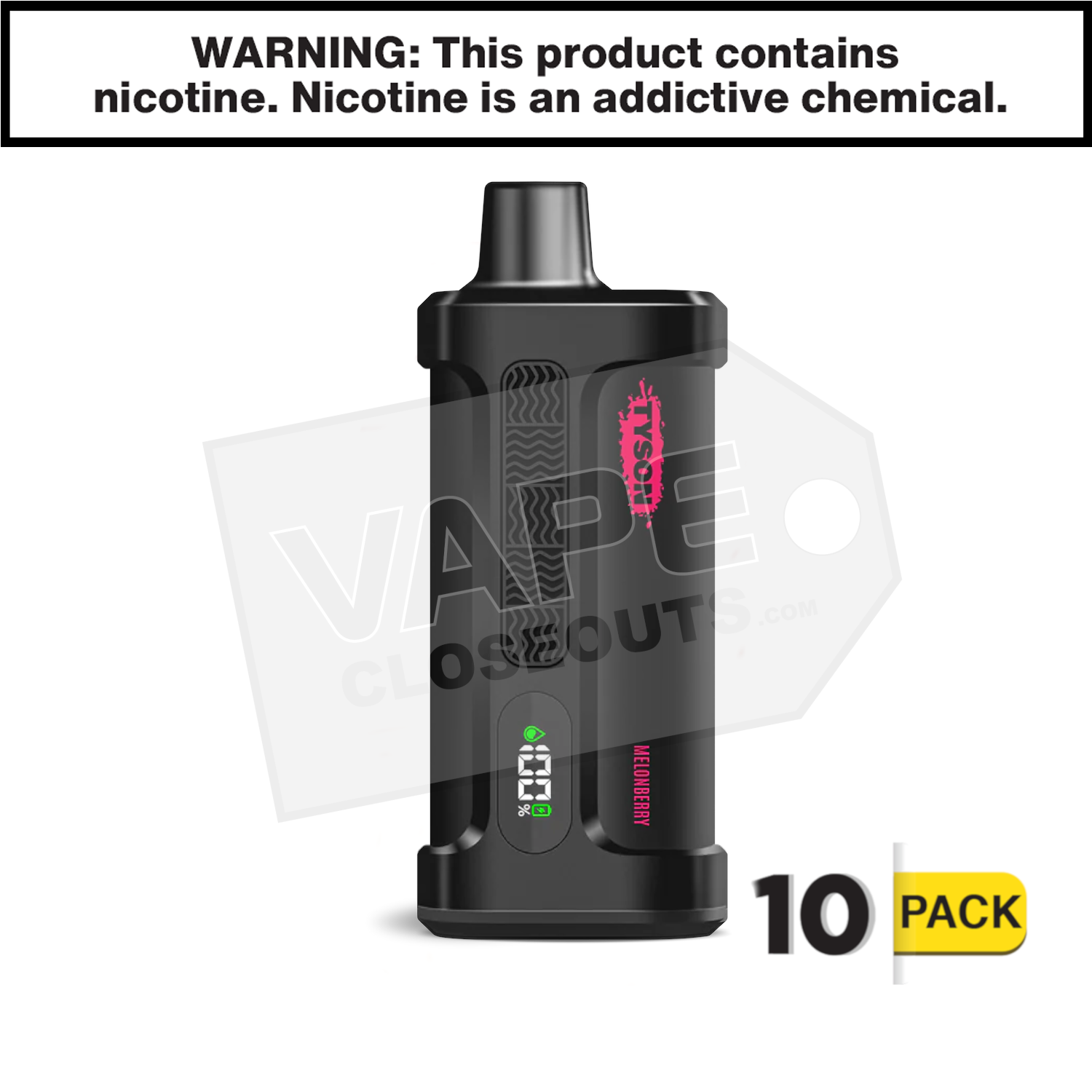 Melonberry Tyson 2.0 Iron Mike 15,000 Puff Disposable Vape — image 2