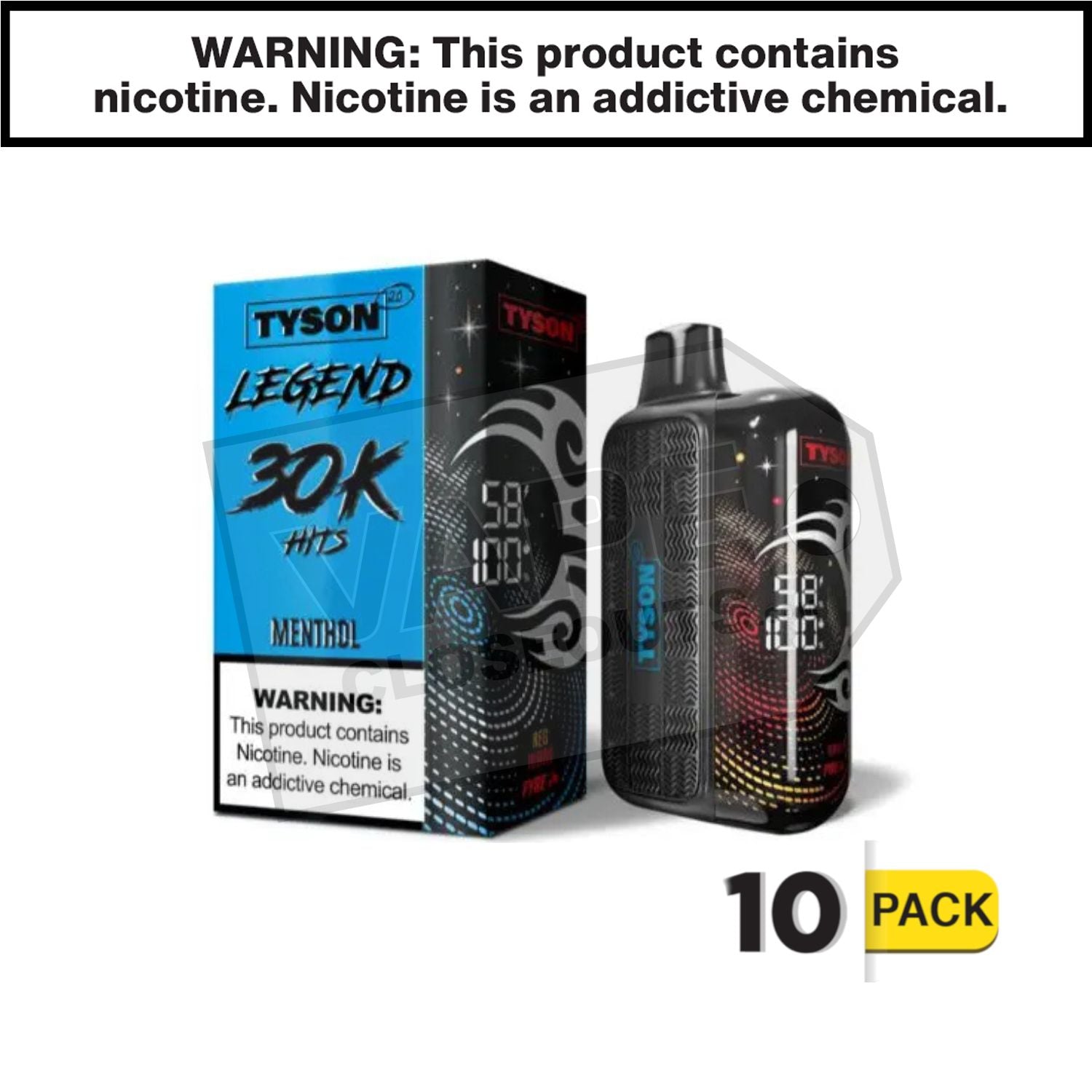 Menthol Tyson 2.0 Legend 30k Disposable Vape — image 2