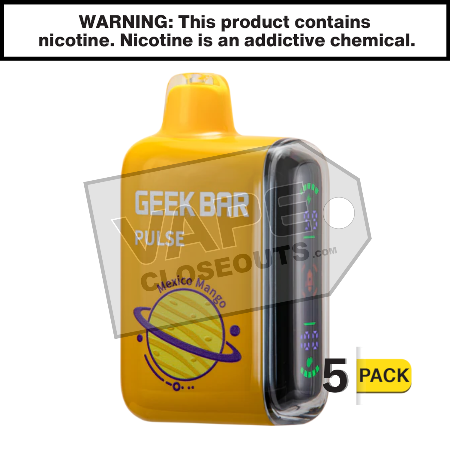 Mexico Mango Ice Geek Bar Pulse Disposable Vape