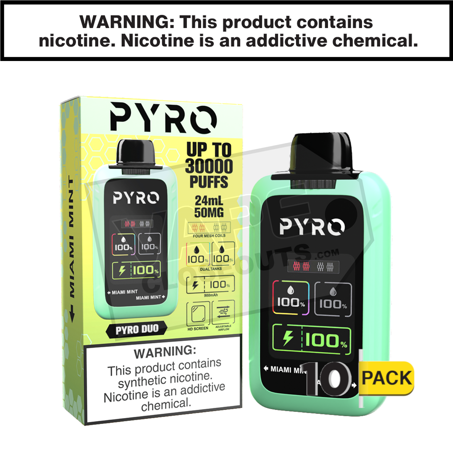 Miami Mint Pyro Duo 30K Disposable Vape — image 2