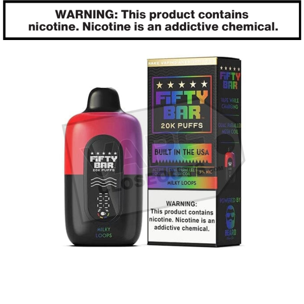 Milky Loops Fifty Bar V2 20K Disposable Vape