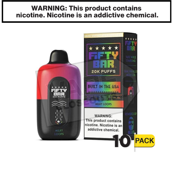 Milky Loops Fifty Bar V2 20K Disposable Vape — image 2