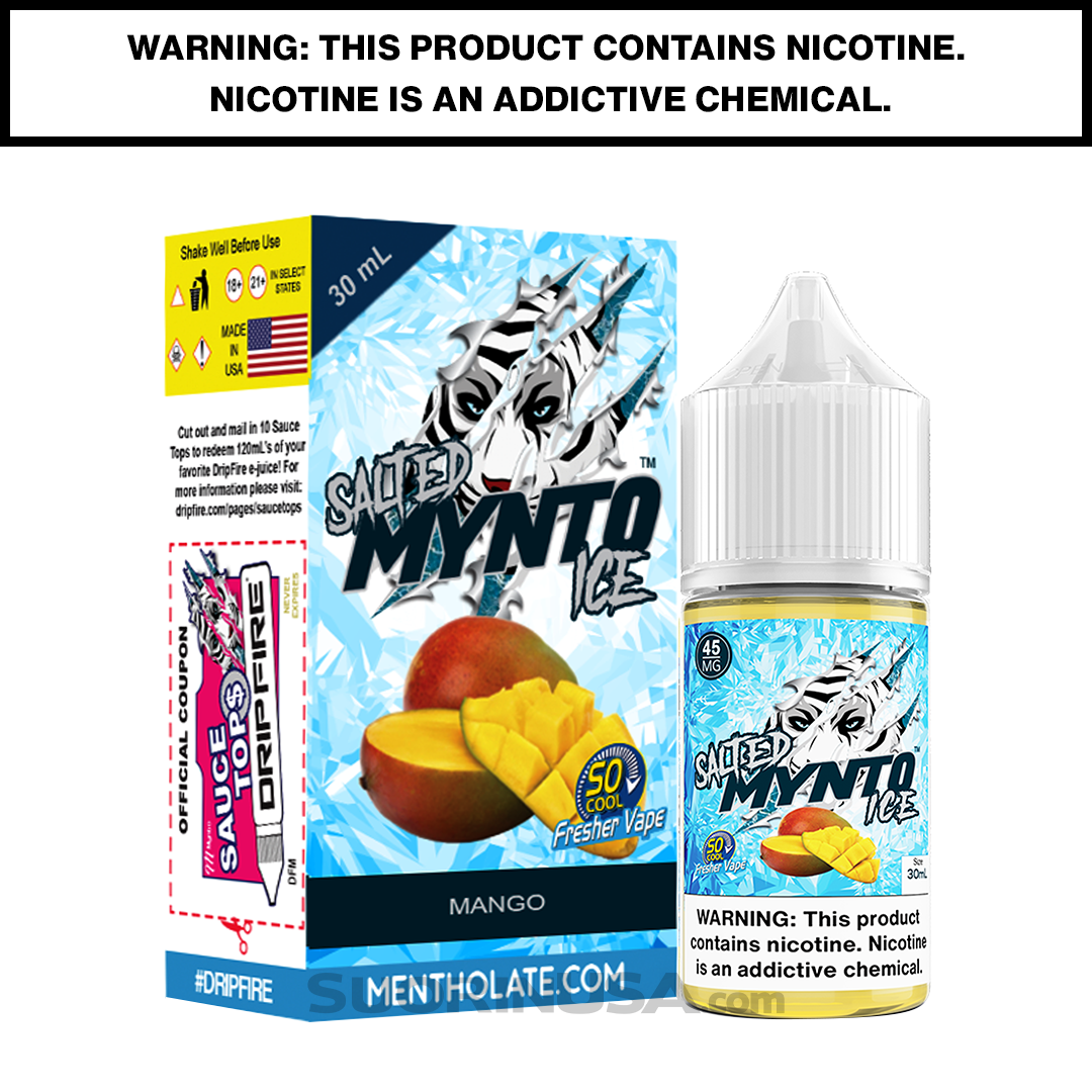 Mynto Ice Mango E-Juice by DripFire - 30mL - SALTED EDITION — image 2