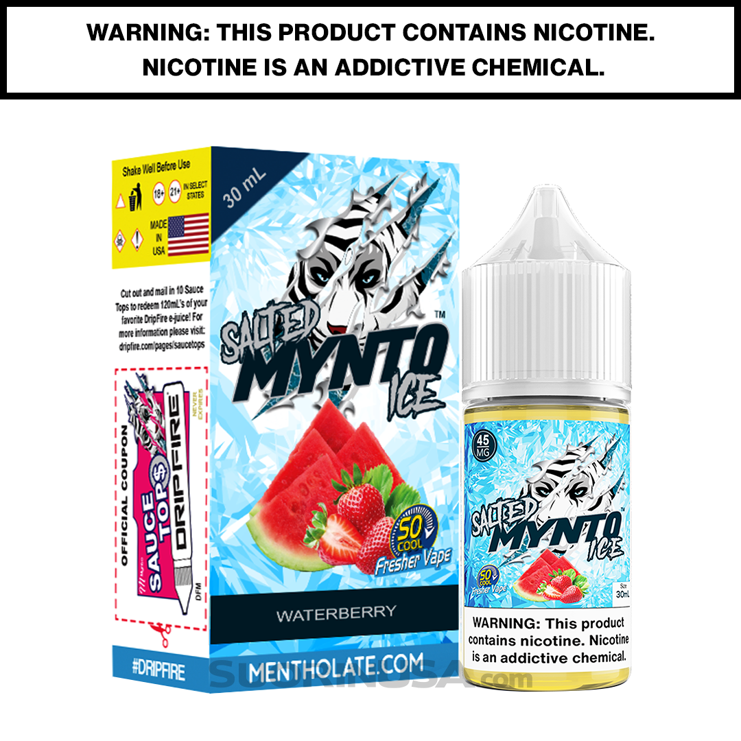 Mynto Ice WaterBerry E-Juice by DripFire - 30mL - SALTED EDITION — image 2