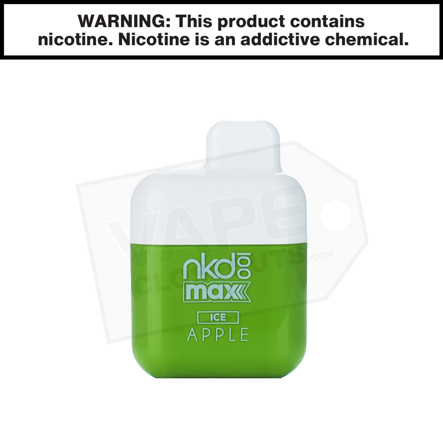 Naked 100 Max | Apple Ice | 4500 Puff Disposable Rechargeable Vape