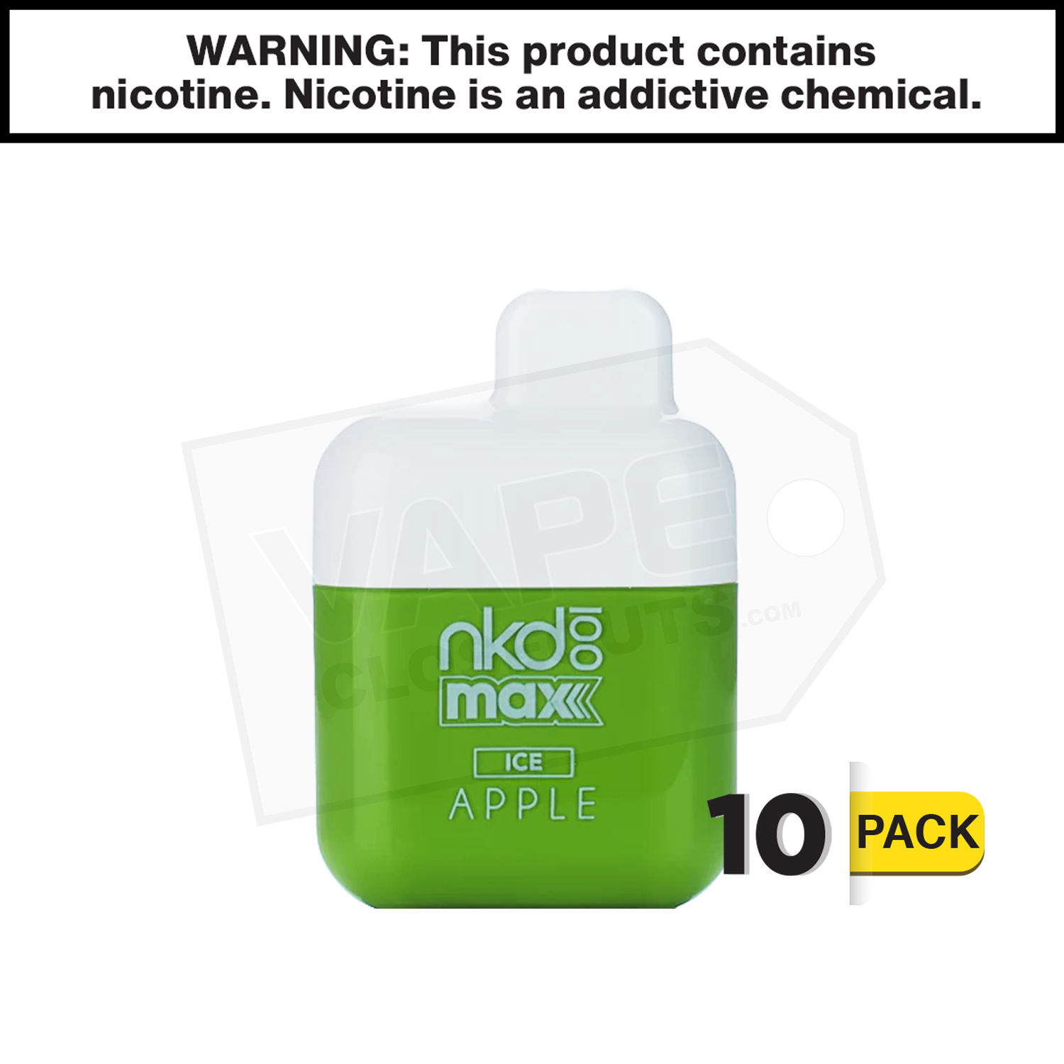 Naked 100 Max | Apple Ice | 4500 Puff Disposable Rechargeable Vape — image 2