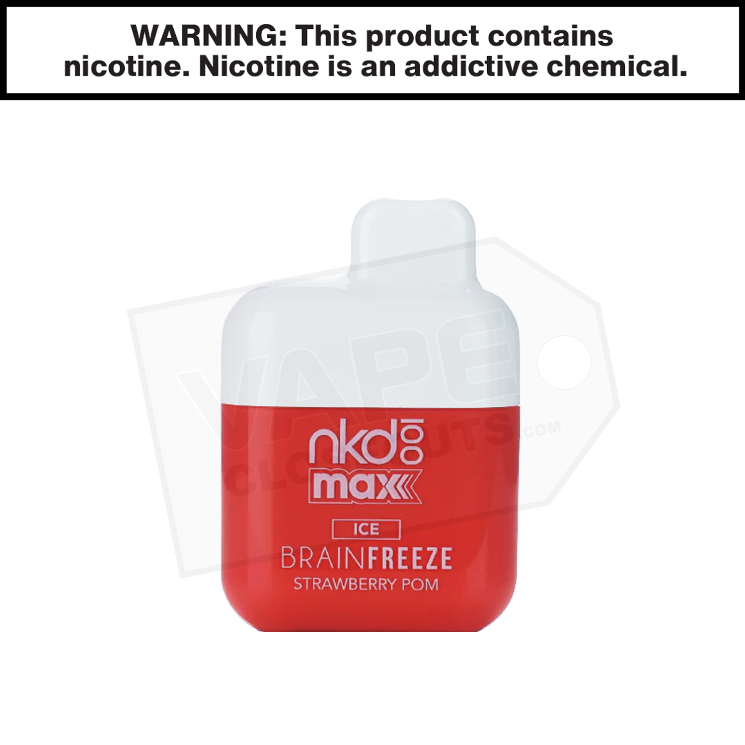 Naked 100 Max | Brain Freeze Ice | 4500 Puff Disposable Rechargeable Vape