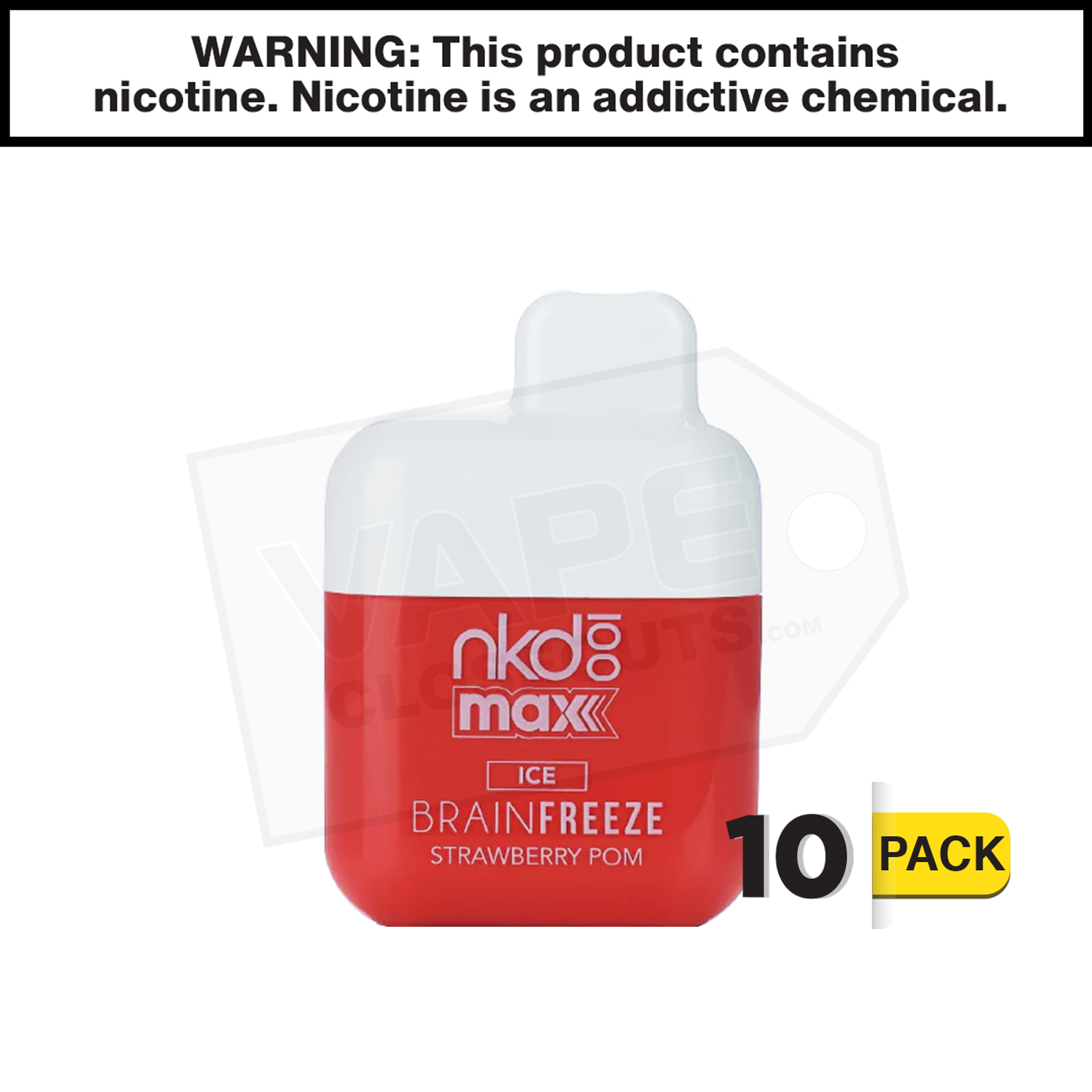 Naked 100 Max | Brain Freeze Ice | 4500 Puff Disposable Rechargeable Vape — image 2