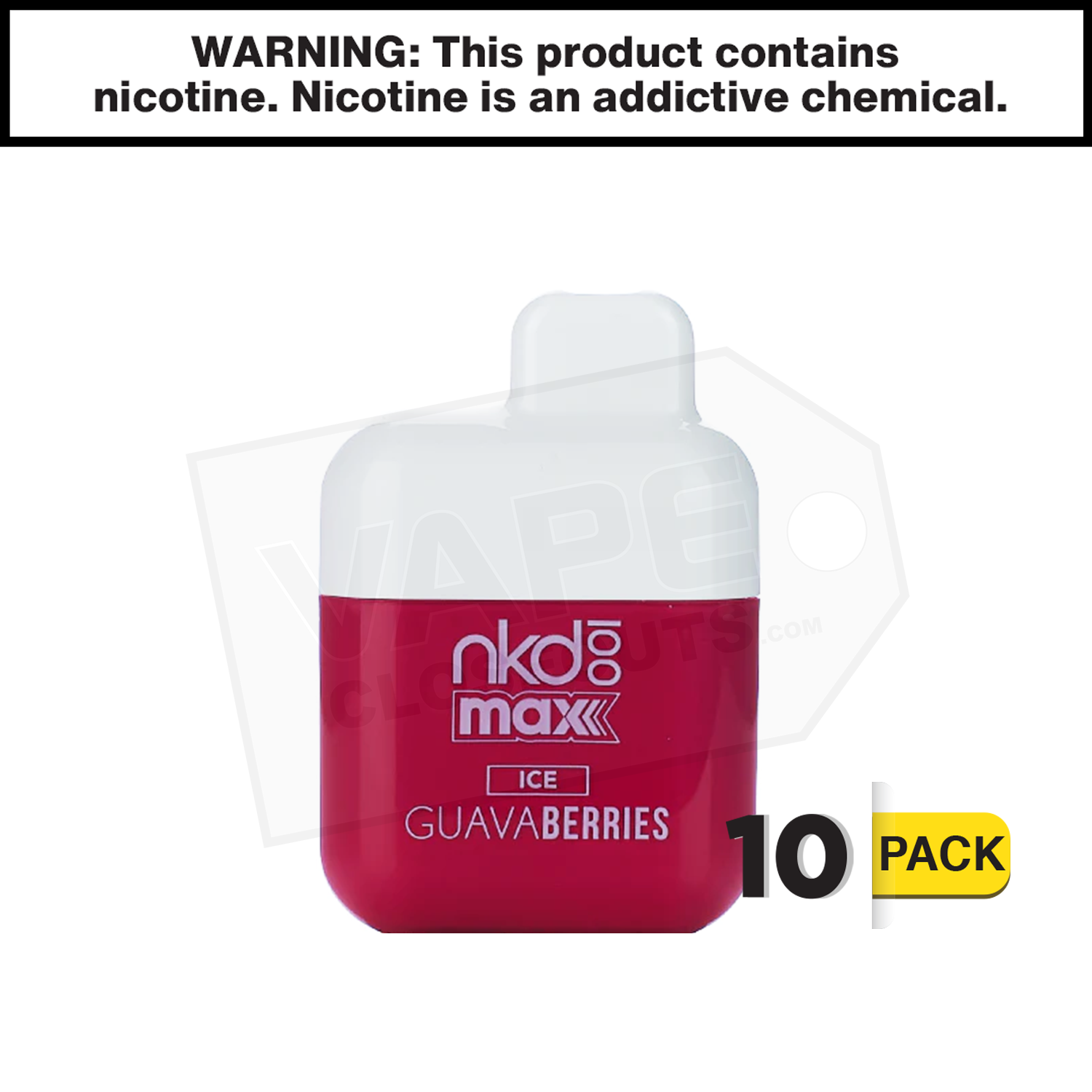 Naked 100 Max | Guava Berries Ice | 4500 Puff Disposable Rechargeable Vape — image 2