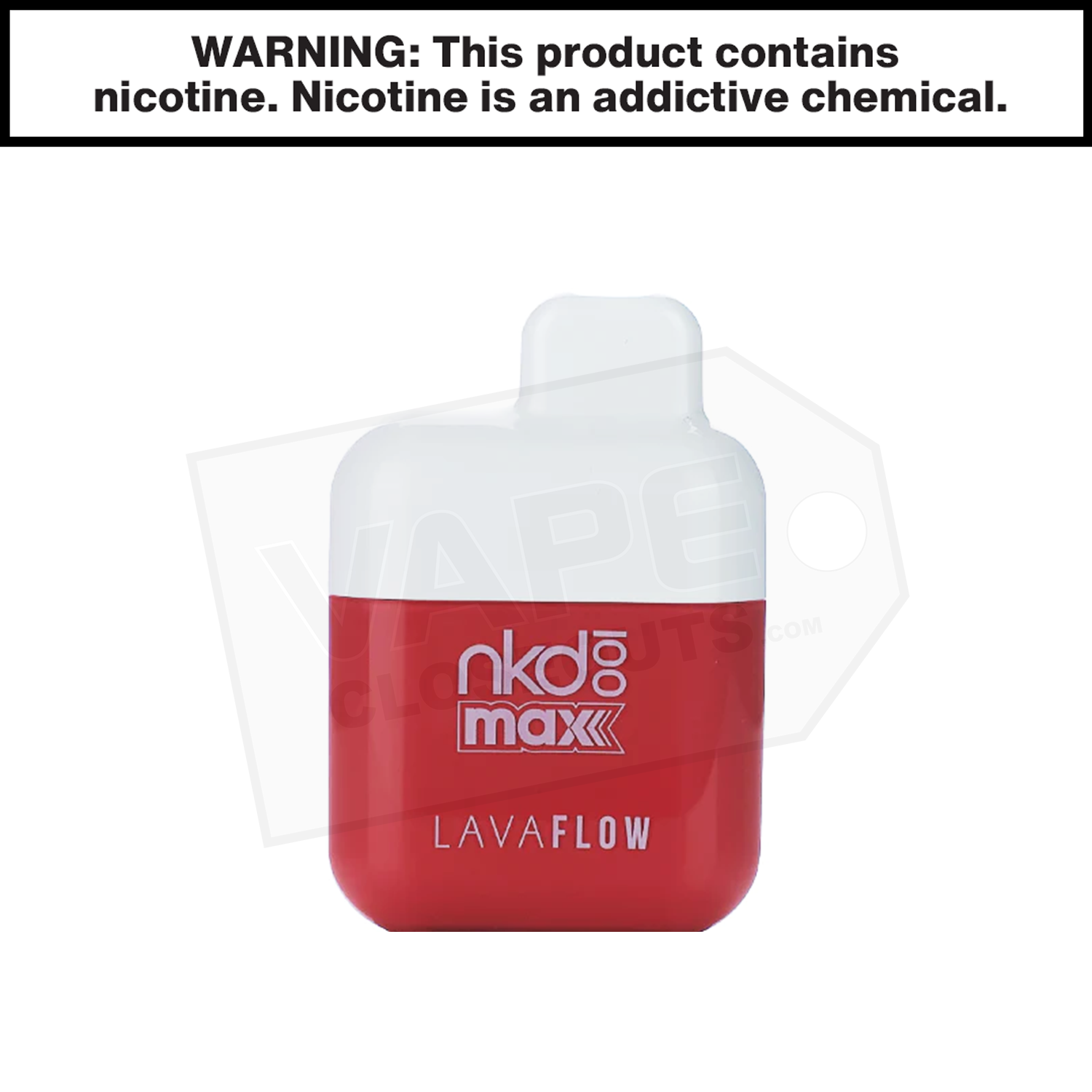 Naked 100 Max | Lava Flow | 4500 Puff Disposable Rechargeable Vape