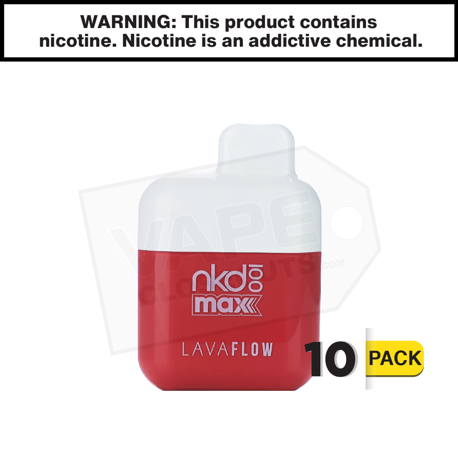 Naked 100 Max | Lava Flow | 4500 Puff Disposable Rechargeable Vape — image 2