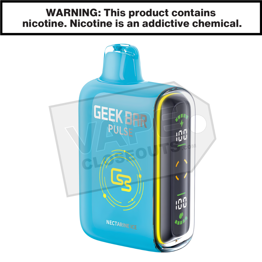 Nectarine Ice Geek Bar Pulse Disposable Vape