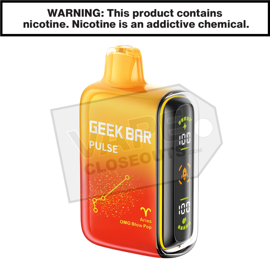 OMG Blow Pop Geek Bar Pulse Disposable Vape