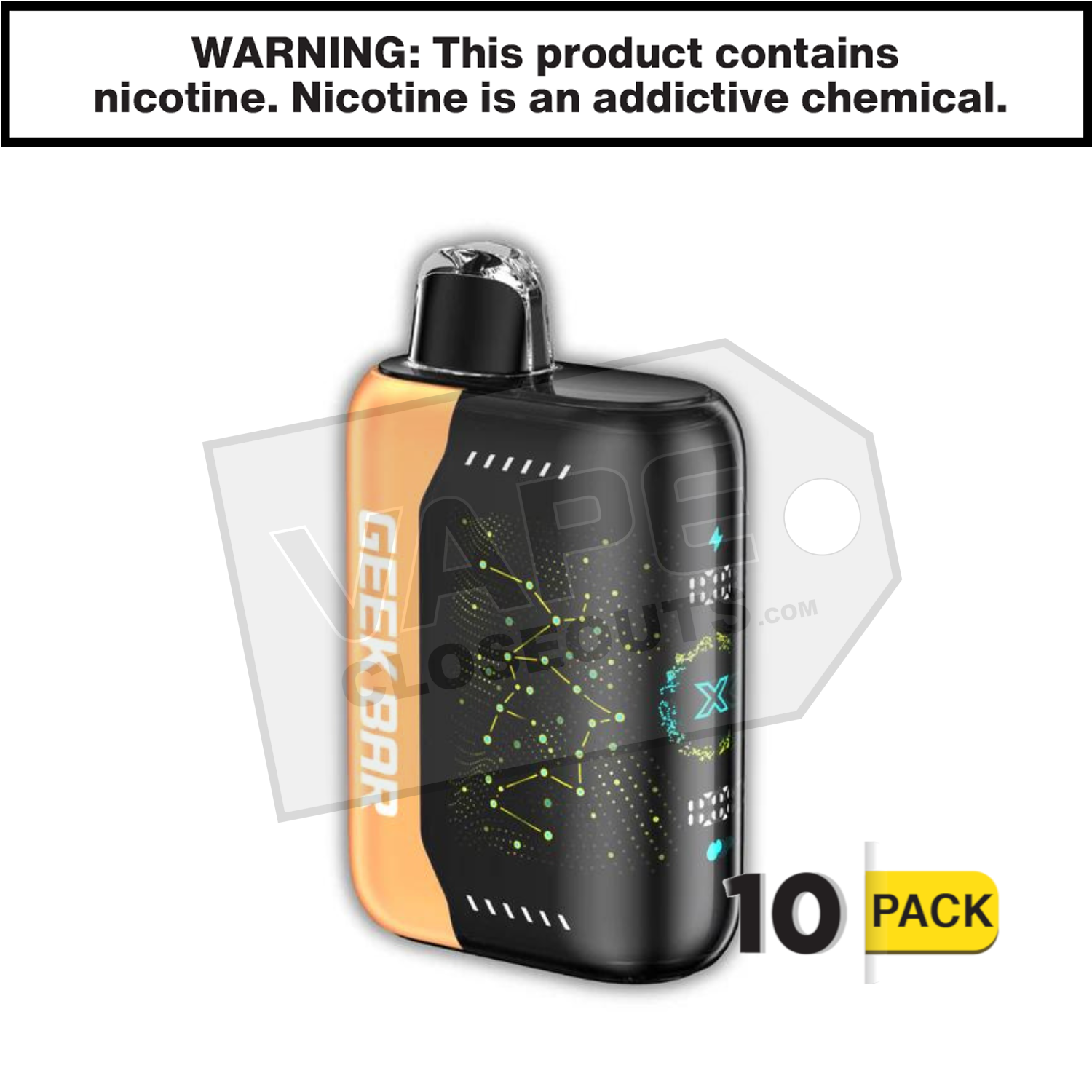 Orange Fcuking Fab Geek Bar Pulse X 25K Disposable Vape — image 2
