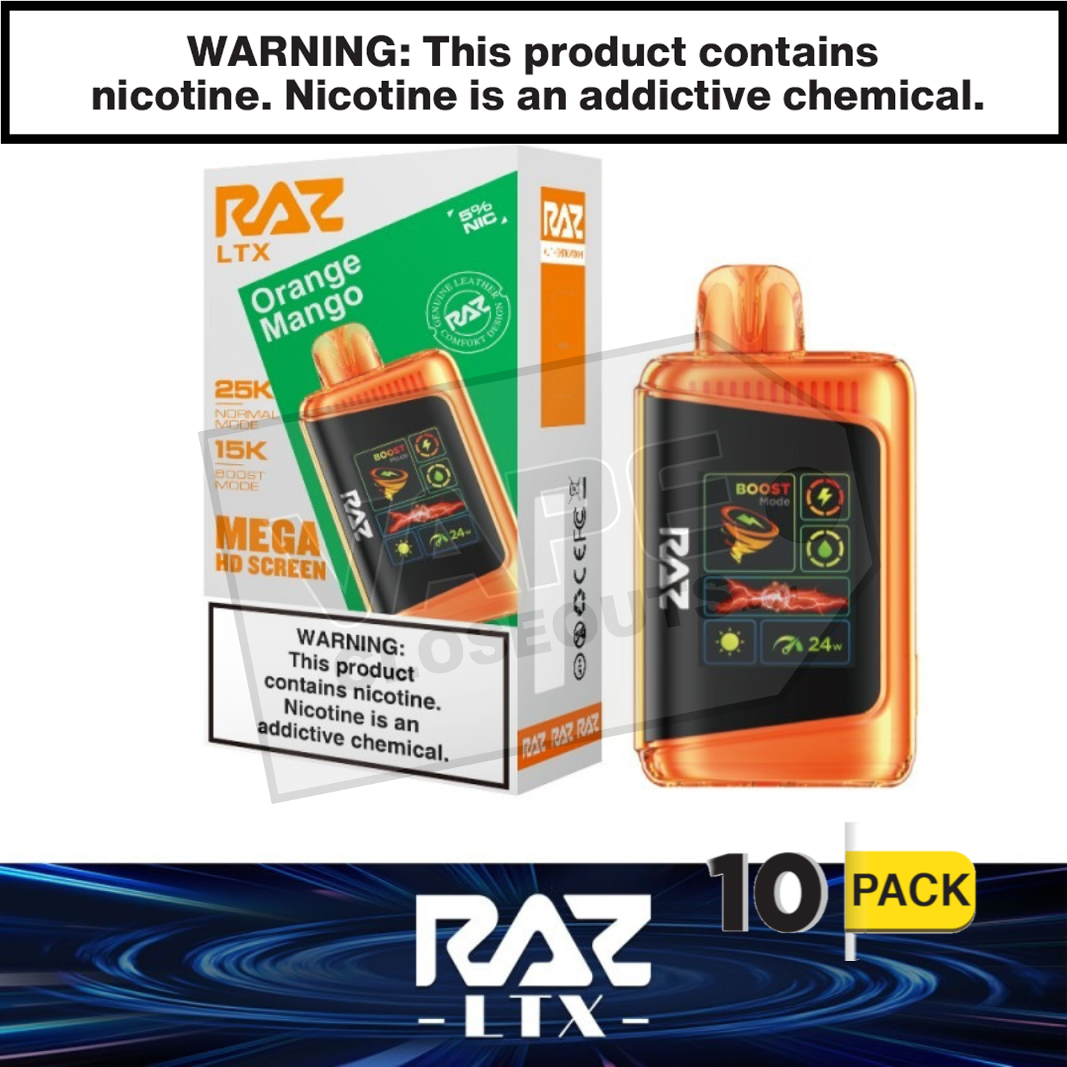 Orange Mango RAZ LTX 25K Disposable Vape — image 2