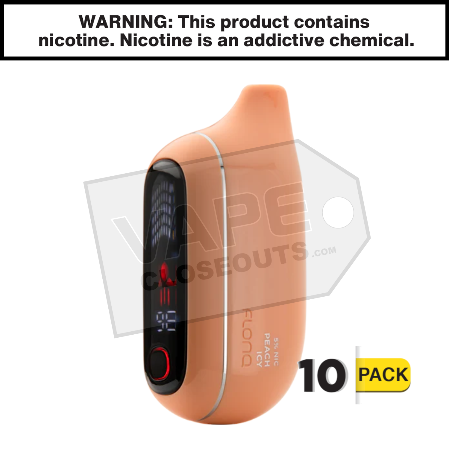 Peach Icy FLONQ Max Pro 20K Disposable Vape — image 2